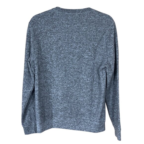 Members Mark Waffle Knit Shirt Grey Crew Neck Base Layer Size S Men's Pullover - Picture 2 of 6